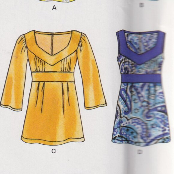 Free with Purchase of Another Pattern New Look 6801 Dress or Top Size 10 - 22 - Picture 3 of 4